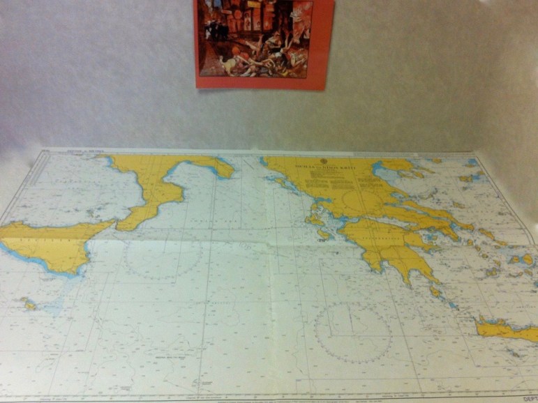 La carta 1439 del Almirantazgo, Sicilia to Nísos Kríti.